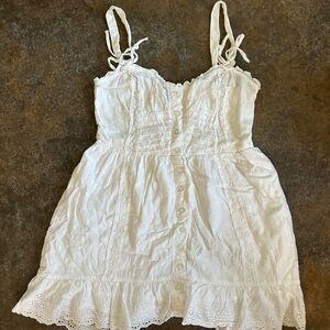 Urban Outfitters White Tiered Sundress